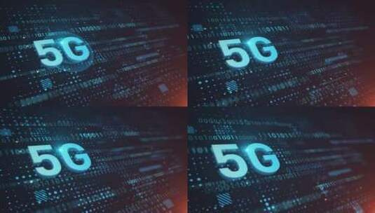 5G科技背景二进制信息编码高清在线视频素材下载