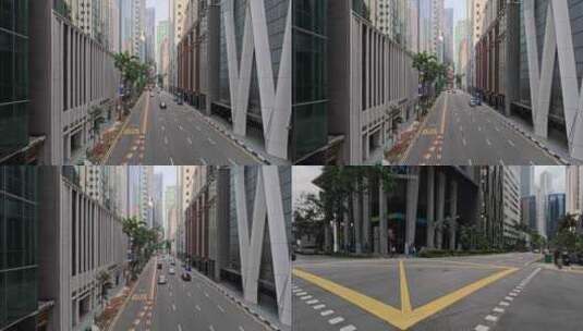 新加坡市中心·CBD街景高清在线视频素材下载