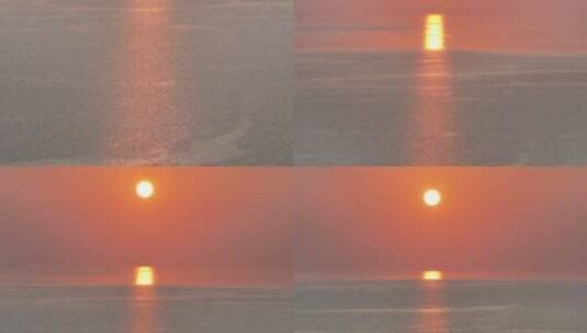 湛江天成台海边日落航拍高清在线视频素材下载