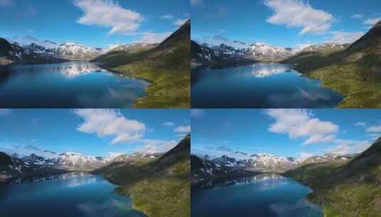 挪威湖泊美景高清在线视频素材下载