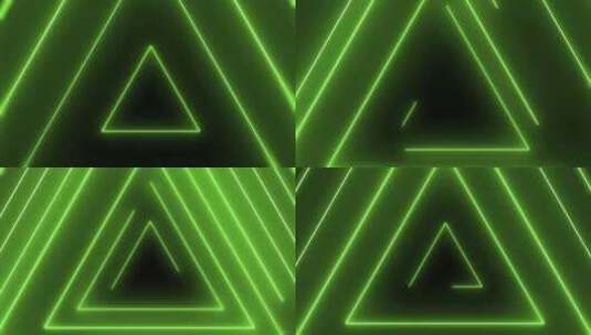 三角形，霓虹灯，灯光，闪烁高清在线视频素材下载