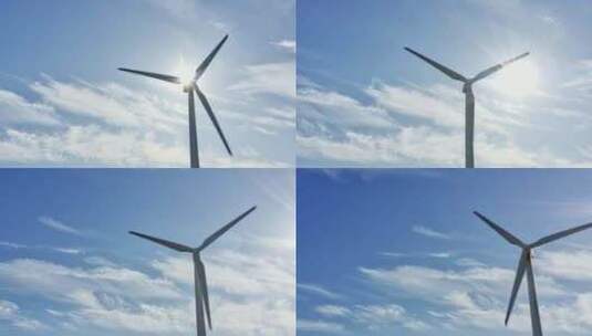 风力涡轮机转向天线高清在线视频素材下载