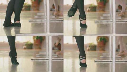 芭蕾舞脚的特写视频高清在线视频素材下载