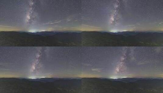 百山祖星空延时14MM-4K50P高清在线视频素材下载