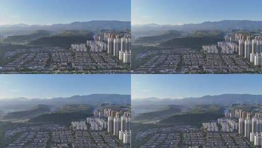 陕西城市建设城市发展航拍高清在线视频素材下载
