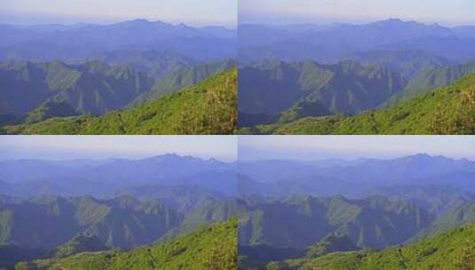 杭州临安大明山牵牛岗群山风景高清在线视频素材下载