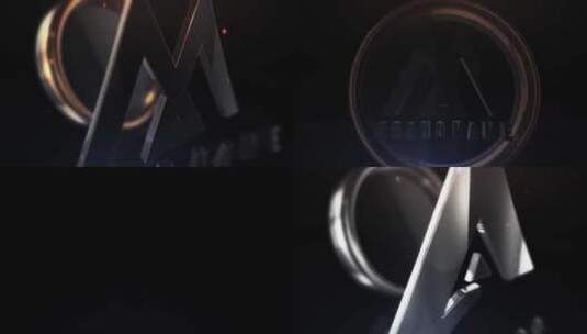 金属高级大气的logo演绎AE模板高清AE视频素材下载