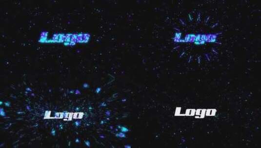 明亮动态爆炸标志LOGO展示AE模板高清AE视频素材下载