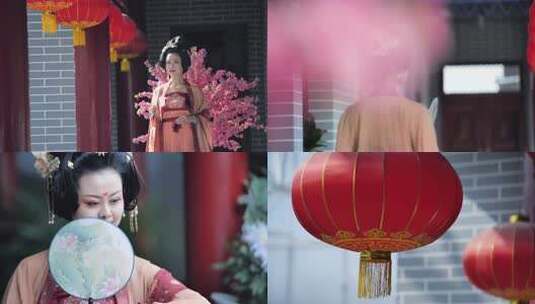 古装女子 古代 古风高清在线视频素材下载