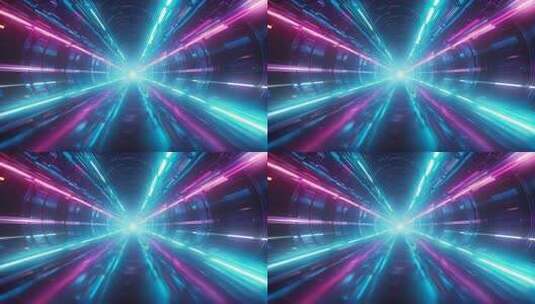 科技感光线隧道穿梭4K高清在线视频素材下载