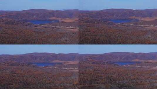 内蒙古阿尔山风景区航拍高清在线视频素材下载