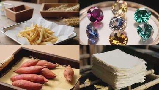 多彩宝石微距特写高清在线视频素材下载