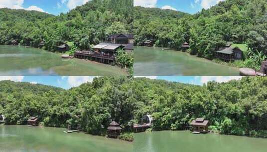 航拍海南五指山景区高清在线视频素材下载