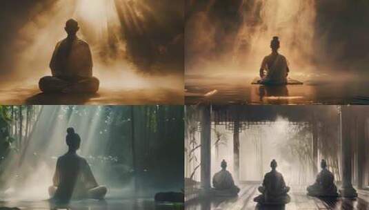 禅修冥想高清在线视频素材下载