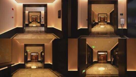 新中式酒店走廊高清在线视频素材下载