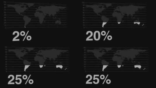 25，百分比，上升趋势，世界高清在线视频素材下载