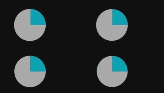 图表、饼图、Precentage、圆圈高清在线视频素材下载