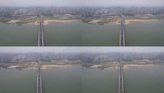 安徽省蚌埠市淮上区航拍高清在线视频素材下载