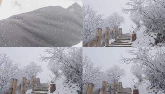 雪山雪景高清在线视频素材下载