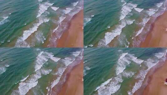 无人机拍摄的海浪高清在线视频素材下载