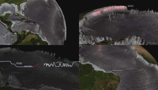 海底模型图高清在线视频素材下载