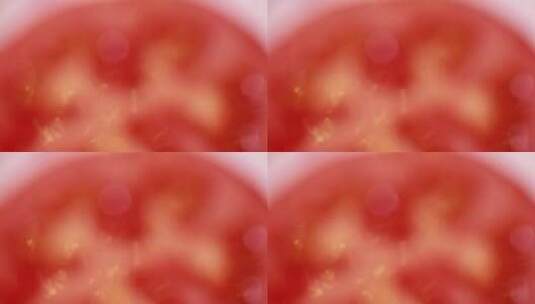 微距西红柿瓤西红柿籽 (7)高清在线视频素材下载