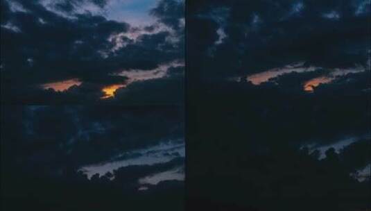 日落时分的天空延时镜头高清在线视频素材下载