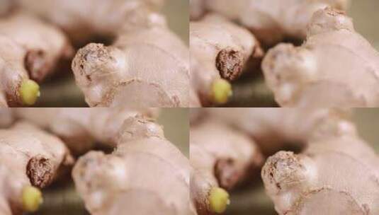 冬吃萝卜夏吃姜发芽的老姜高清在线视频素材下载