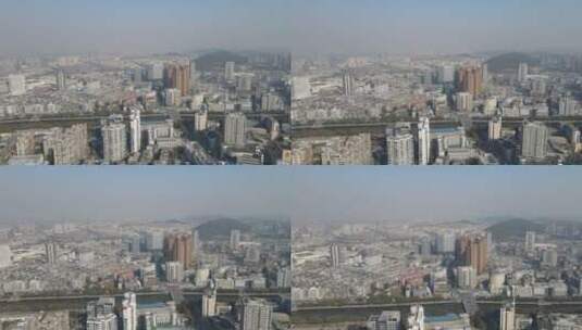 航拍江苏徐州城市风光高清在线视频素材下载