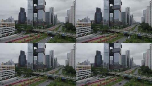 2022深圳南山腾讯滨海大厦高清在线视频素材下载