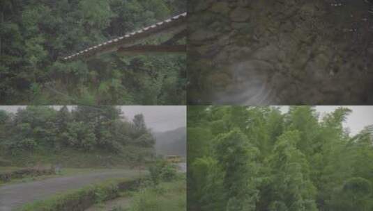 农村刮风下雨素材高清在线视频素材下载
