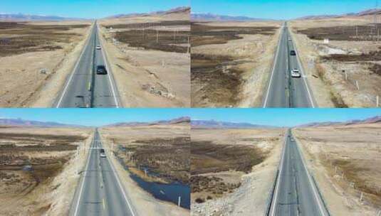 4K青藏公路318国道航拍素材高清在线视频素材下载