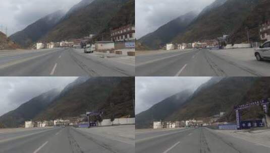 川藏乡镇自然风景高清在线视频素材下载