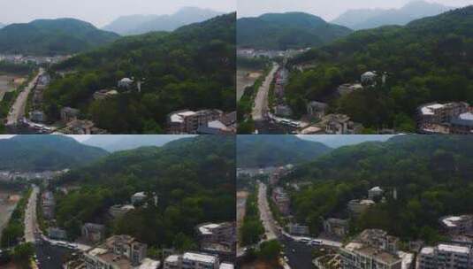 河南信阳新县的城市新貌高清在线视频素材下载