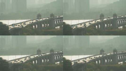 武汉武昌区武汉长江大桥高清在线视频素材下载