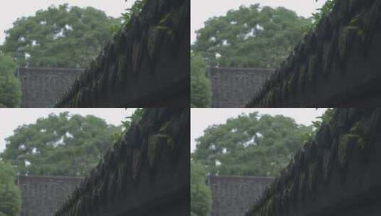 江南 古建筑 古墙 电影高清在线视频素材下载