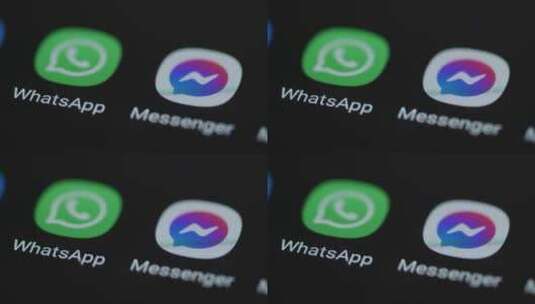 手指点击WhatsApp应用程序的特写镜头高清在线视频素材下载