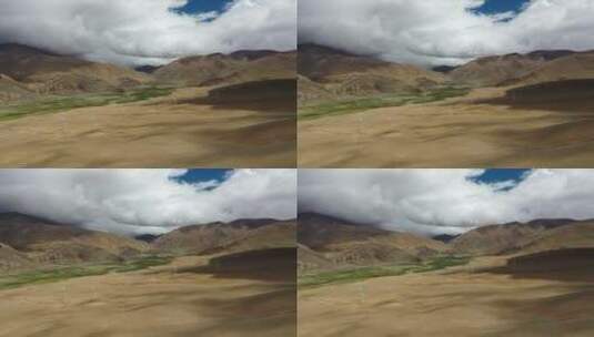 西藏G219青藏高原荒野无人区自然风光高清在线视频素材下载