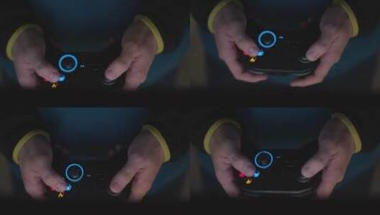 玩家操控游戏键盘特写镜头高清在线视频素材下载