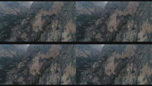 西岳华山航拍高清在线视频素材下载