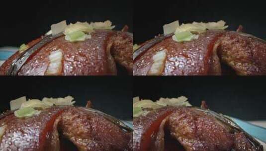 高清实拍美食东坡肉高清在线视频素材下载