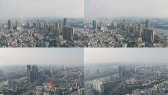 广州番禺区航拍2高清在线视频素材下载