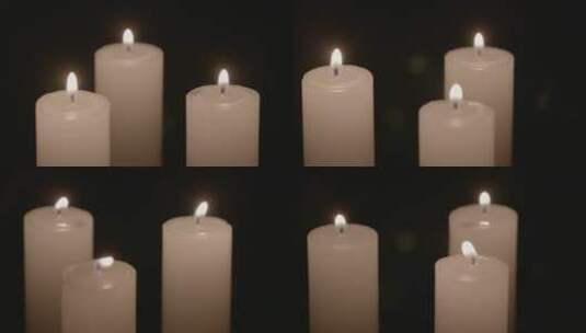 点燃蜡烛点燃希望祈福祈祷LOG高清在线视频素材下载