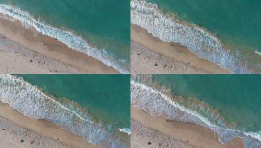 海和海浪鸟瞰图高清在线视频素材下载