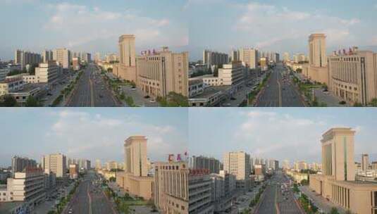 辽宁盘锦石油大街航拍素材高清在线视频素材下载