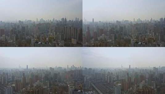 上海城市浦西航拍高清在线视频素材下载