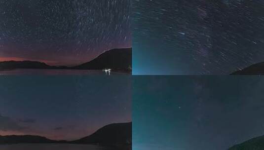 浙西天池星轨高清在线视频素材下载