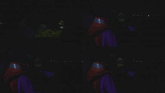 4kl1广东雷州渔民出海捕鱼夜景3高清在线视频素材下载