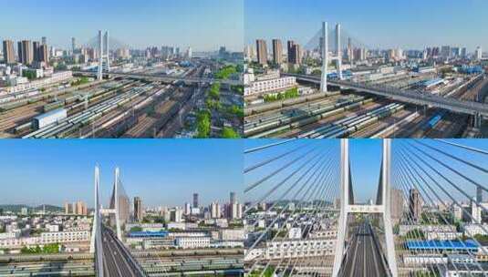 徐州和平大桥合集高清在线视频素材下载