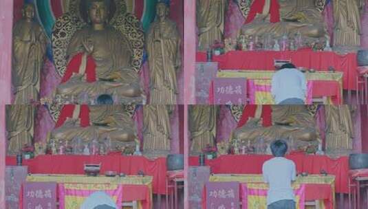 寺庙佛像雕塑空镜高清在线视频素材下载